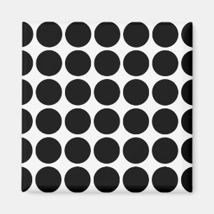 Aimant Pois noir sur le blanc