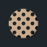 Aimant Pois noirs sur beige<br><div class="desc">Pois noirs sur beige</div>