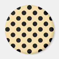 Pois noirs sur jaune pâle