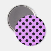 Aimant Pois noirs sur lilas (Recto/Verso)