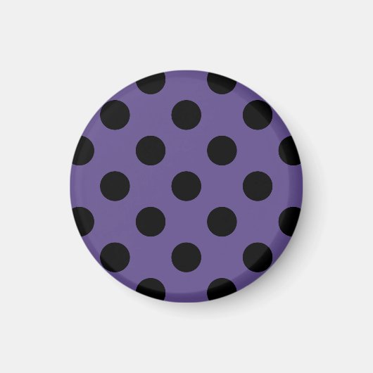 Aimant Pois noirs sur ultra violet (Devant)