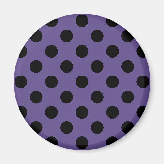 Aimant Pois noirs sur ultra violet (Devant)