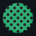 Aimant Pois noirs sur vert frais<br><div class="desc">Pois noirs sur vert frais</div>