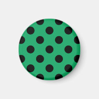 Pois noirs sur vert frais