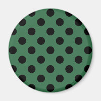 Pois noirs sur vert kelly
