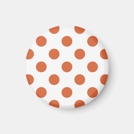 Aimant Pois orange brûlés (Devant)