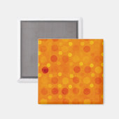 Aimant Pois oranges et jaunes (Recto/Verso)