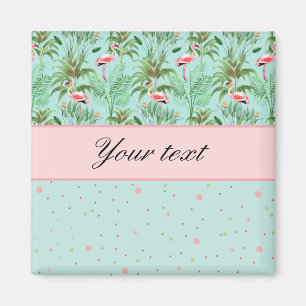 Aimant Pois rose de Flamants roses