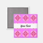Aimant Pois rose point géométrique sans couture motif (Recto/Verso)