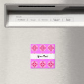 Aimant Pois rose point géométrique sans couture motif (In Situ (Lave-vaisselle))