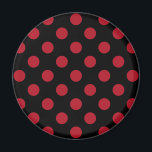 Aimant Pois rouge et noir<br><div class="desc">Pois rouge et noir</div>
