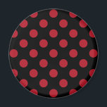 Aimant Pois rouge et noir<br><div class="desc">Pois rouge et noir</div>