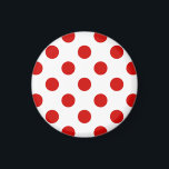 Aimant Pois rouges et blancs<br><div class="desc">Pois rouges et blancs</div>