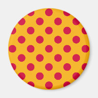 Pois rouges sur jaune