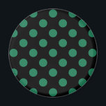 Aimant Pois vert et noir<br><div class="desc">Pois vert et noir</div>