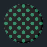 Aimant Pois vert et noir<br><div class="desc">Pois vert et noir</div>