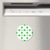 Aimant Pois verts, Motif à points Polka, points, pointill (In Situ (Lave-vaisselle))