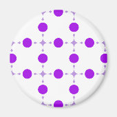Aimant Pois violets, Motif à points Polka, points, pointi (Devant)