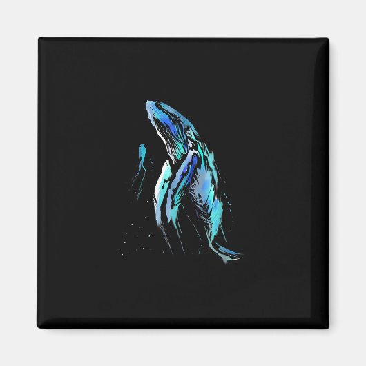 Aimant Poison de Whale Swimming Diving (Devant)