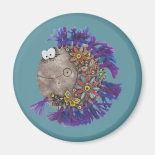 Aimant - Poisson à fil pourpre - Papa