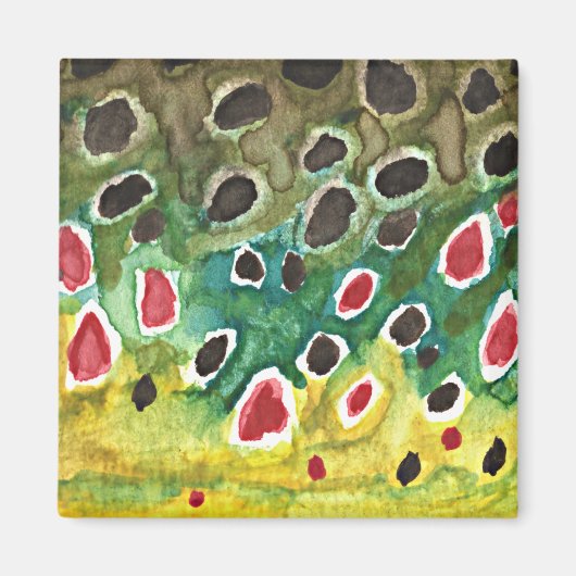 Aimant Poisson à truites Brown (Devant)