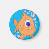 Aimant Poisson avec dent pointue (Devant)