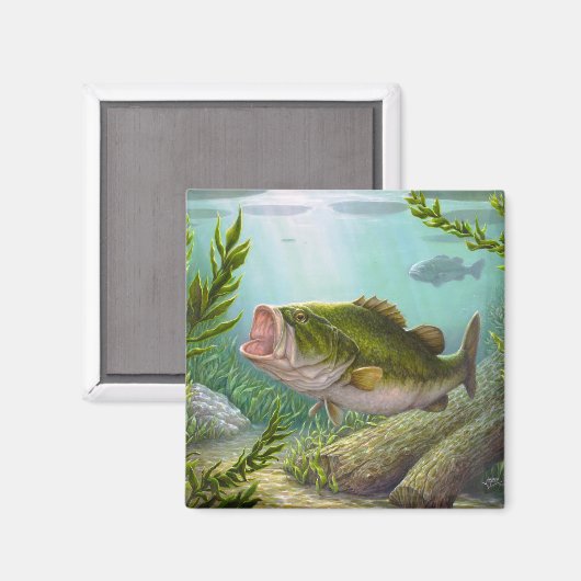 Aimant Poisson basse (Recto/Verso)