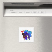 Aimant Poisson Betta / Combattant du Siam Amour (In Situ (Lave-vaisselle))