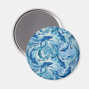 Aimant Poisson Bleu Mystique Flowing Harmony