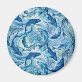 Aimant Poisson Bleu Mystique Flowing Harmony (Devant)