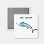 Aimant Poisson Blue Marlin (Recto/Verso)