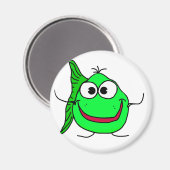 Aimant Poisson caricature (Recto/Verso)