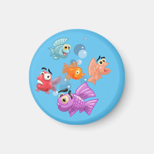 Aimant Poisson caricature amusant