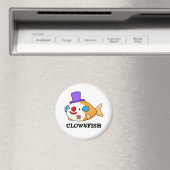 Aimant Poisson clownesque Funky Animal Poisson Pun (In Situ (Lave-vaisselle))