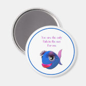 Aimant Poisson dans la mer pour moi Saint-Valentin (Recto/Verso)