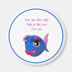 Aimant Poisson dans la mer pour moi Saint-Valentin