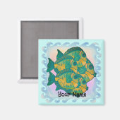 Aimant Poisson de la Forêt Tropicale (Recto/Verso)
