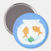 Aimant "Poisson d'or" (Recto/Verso)