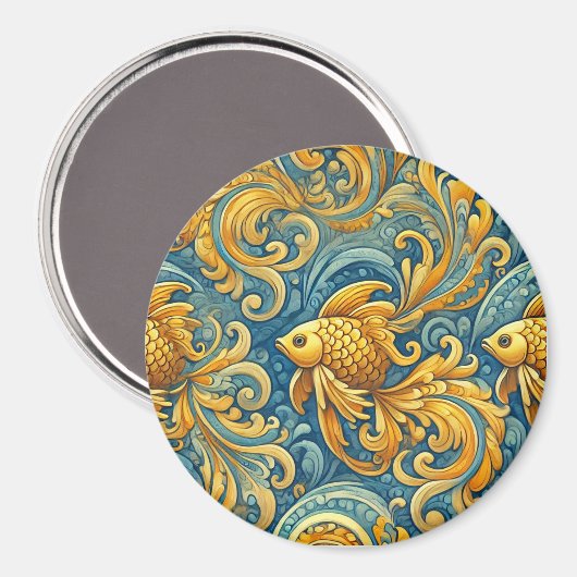 Aimant Poisson d'or, Design (Recto/Verso)