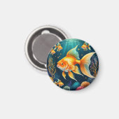 Aimant Poisson d'or sous-marin (Recto/Verso)