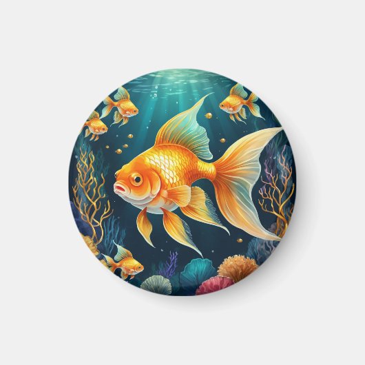 Aimant Poisson d'or sous-marin (Devant)