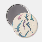 Aimant Poisson koi coloré (Recto/Verso)