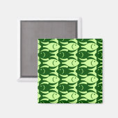 Aimant Poisson moderne du milieu du siècle, chaux et vert (Recto/Verso)