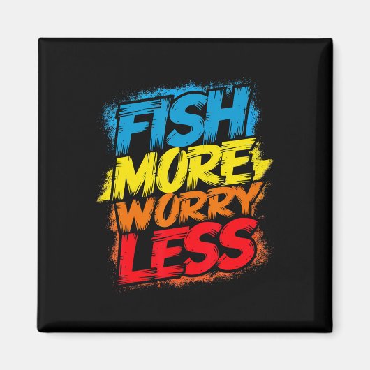 Aimant Poisson Plus Inquiète Moins Drôle Mignonne Bright (Devant)
