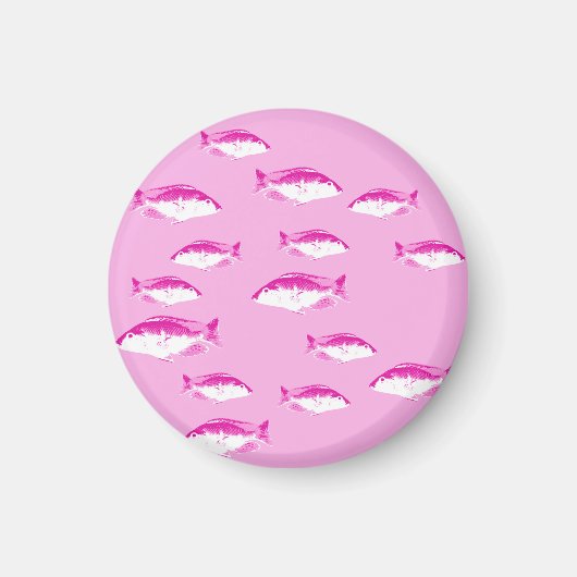 Aimant Poisson rose (Devant)