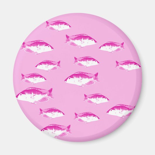 Aimant Poisson rose (Devant)