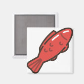 Aimant poisson rouge (Recto/Verso)