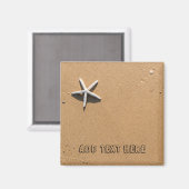 Aimant Poisson Starfish sur Sandy Beach (Recto/Verso)
