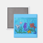 aimant - poisson tropical et plaisir (Recto/Verso)