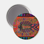 Aimant Poisson volant Cuna Indian Mola (Recto/Verso)